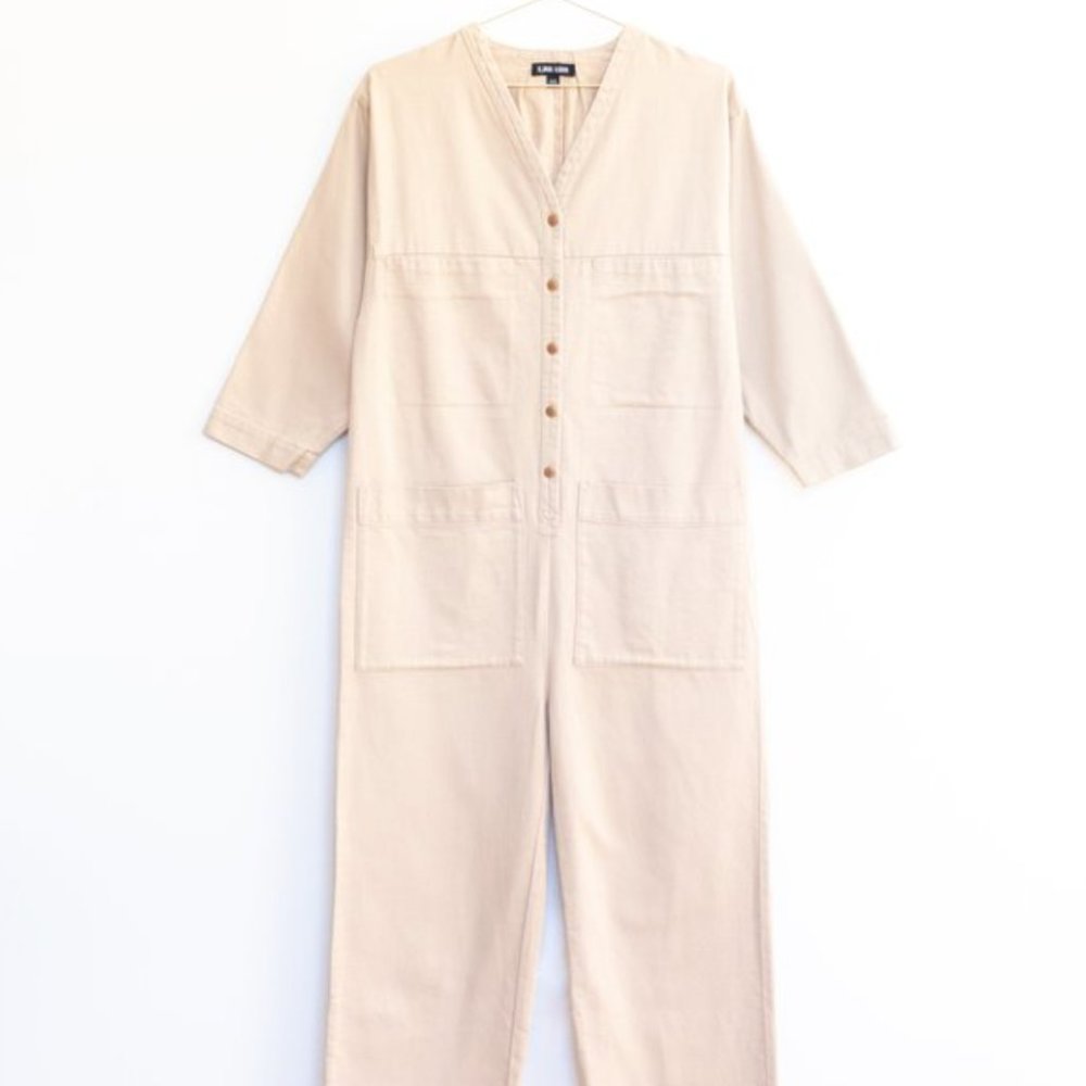 Ilana Kohn Tuck Coverall in Toast (XS)